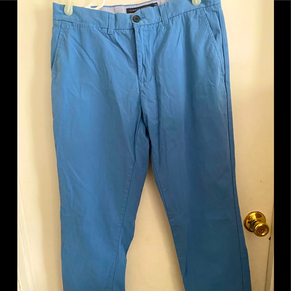 Blue Tommy Hilfiger 32W Custom Fit Pants